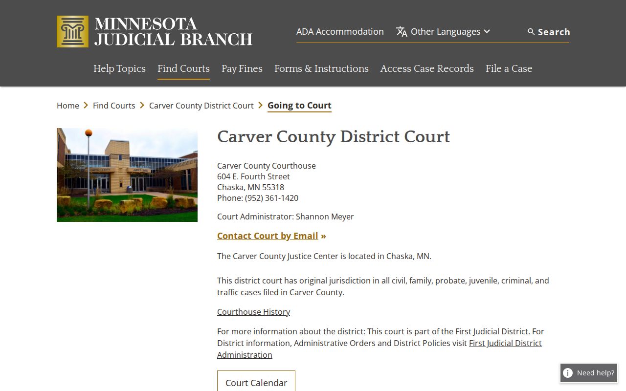 Carver County court docket going-to-court screening and remote hearing information